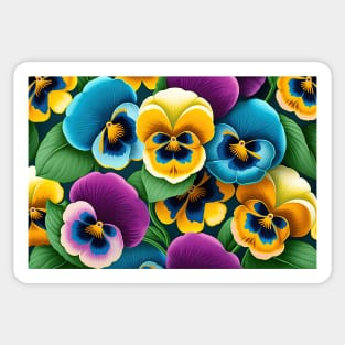 Pansies Sticker